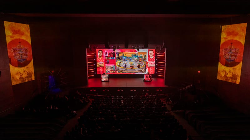 컴투스 공식 결과 안내가 제공한 토론토 아메리카 컵 경기 무대와 관람석